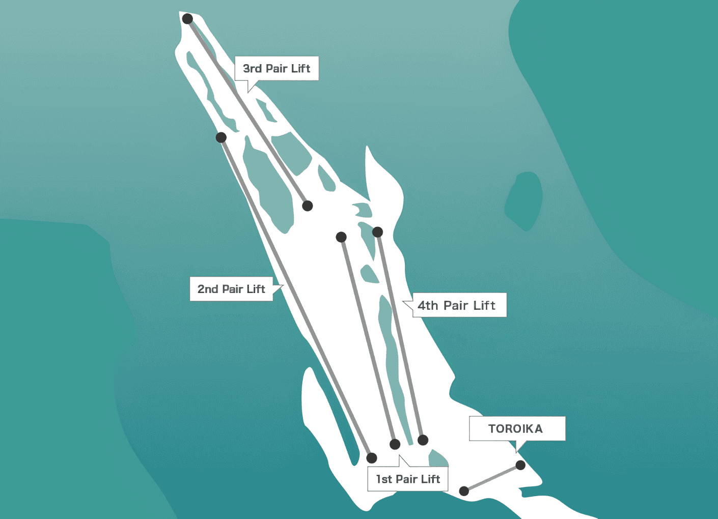 Jigatake Ski Resort map - Best 10 Ski Resorts in Hakuba Valley