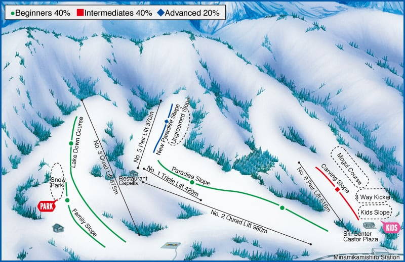 Sanosaka-Trail-Map-1 - Best 10 Ski Resorts in Hakuba Valley